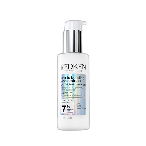 Redken Acidic Bonding Concentrate 24/7 Night & Day Serum For Damaged Hair - Nourishes & Restores, Overnight Repair & Protection