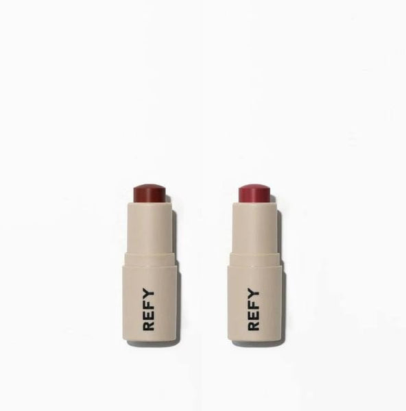 Refy Lip Blush Duo - Wine and Canyon + Bonus Premium Korean Facial Masque Pack