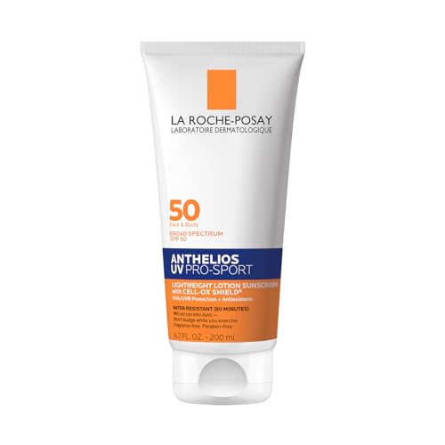 La Roche Posay Anthelios UV Pro-Sport Sunscreen SPF 50, Daily Sunscreen for Face with Vitamin B5 and Vitamin E, Broad Spectrum Invisible SPF Protection, Water Resistant, Non Greasy
