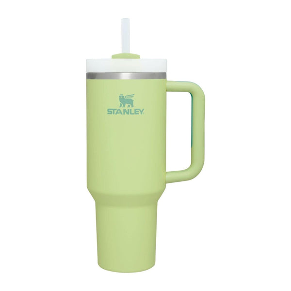 Stanley Quencher H2.0 Tumbler with Handle and Straw 40 oz | Flowstate 3-Position Lid | Cup Holder Compatible for Travel | Insulated Stainless Steel Cup | BPA-Free | Citron