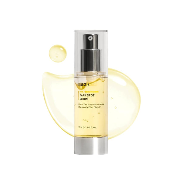 ROVECTIN Vita Dark Spot Serum for Clearing Blemish and Evening Skin Tone | Rich Vitamin C, Brightening, Hydrating For Dry, Sensitive, Normal, Oily Skin | Vegan K-Beauty (1.01 Fl. Oz, 30ml)