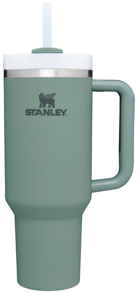Stanley Quencher H2.0 Tumbler with Handle and Straw 40 oz | Flowstate 3-Position Lid | Cup Holder Compatible for Travel | Insulated Stainless Steel Cup | BPA-Free | Shale