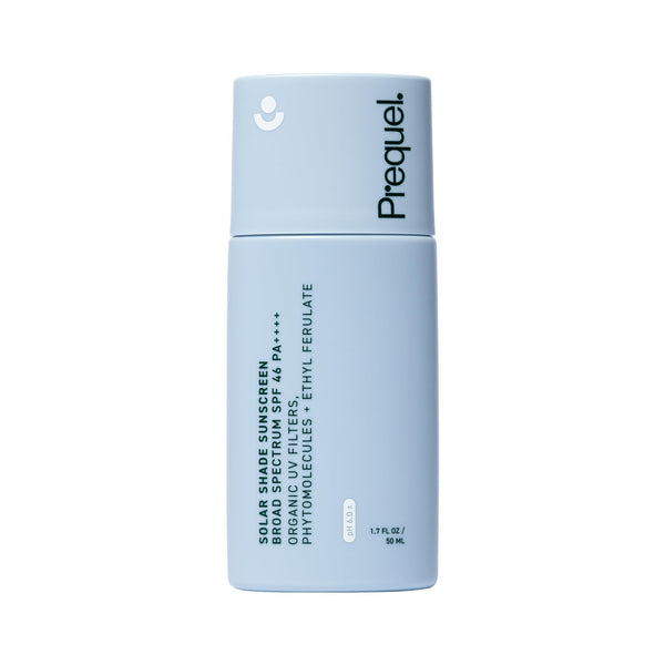 Prequel Skin Solar Shade - Moisturizing Face Sunscreen SPF 46 PA++++ Broad Spectrum UV Protection. Hydrating Sunblock for Dry Skin. Lightweight Travel Size Sun Protection, 1.7oz