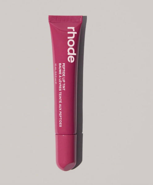 Rhode Peptide Lip Tint, Sheer Color and Hydrating Finish, 3 fl oz, 10ml (Raspberry Jelly)
