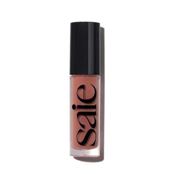 Saie Glossybounce High-Shine Hydrating Lip Gloss Oil - Sheer Tinted Lip Oil with Hyaluronic Acid + Jojoba Oil for Long-Lasting Moisture - Dip (.17 oz)
