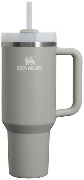 Stanley Quencher H2.0 Tumbler with Handle and Straw 40 oz | Flowstate 3-Position Lid | Cup Holder Compatible for Travel | Insulated Stainless Steel Cup | BPA-Free | Ash