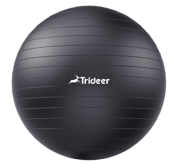 Trideer Yoga Exercise Ball - 5 Sizes for Working Out, Birthing, Physical Therapy, Balance, Stability, Fitness, Office Chair - Quick Pump Included