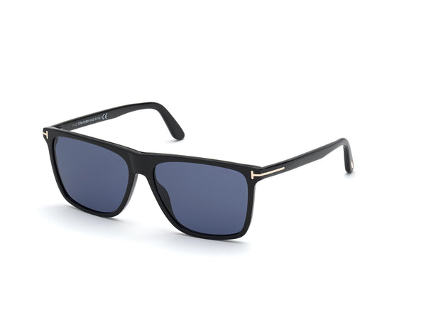 Tom Ford FLETCHER FT 0832 Shiny Black/Blue 57/15/145 men Sunglasses