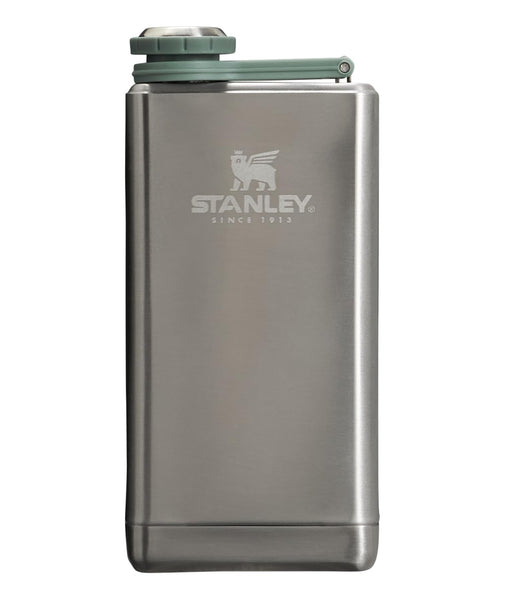 Stanley Adventure Pre-Party Flask 8 oz | Leakproof Hip Flask | Hinge Connected Never Lose Cap | Insulated Stainless Steel Liquor Container | BPA-Free | Stainless Steel