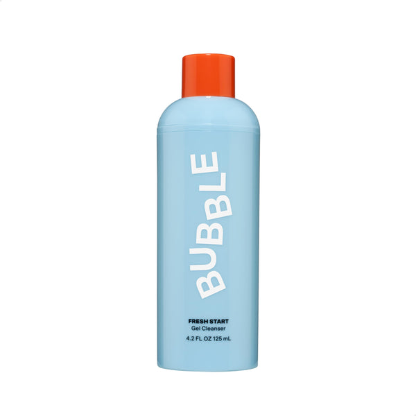 Bubble Skincare Fresh Start Gel Cleanser - Gentle Exfoliating Face Wash for Oily Skin - Formulated with Aloe Vera Juice + Caffeine to Protect and Soothe Complexion (125ml)