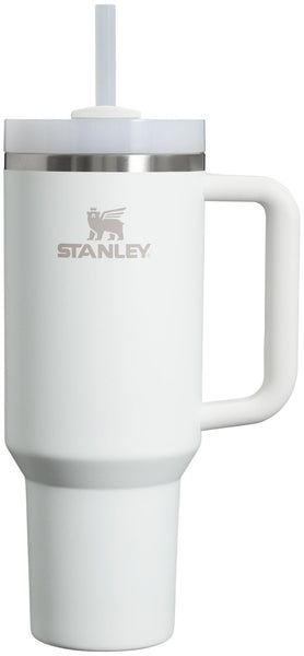 Stanley Quencher H2.0 Tumbler with Handle and Straw 40 oz | Flowstate 3-Position Lid | Cup Holder Compatible for Travel | Insulated Stainless Steel Cup | BPA-Free | Frost