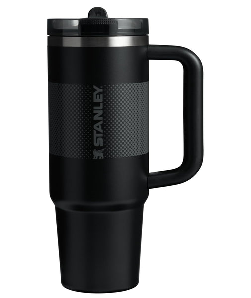 Stanley Quencher ProTour Flip Straw Tumbler with Leakproof Lid 30 oz | Built-In Straw and Handle | Cup Holder Compatible for Travel | Insulated Stainless Steel Cup | BPA-Free | Black Fade