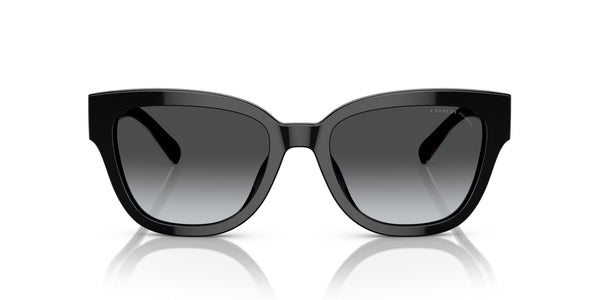Coach HC8379U Universal Fit Sunglasses, Black/Grey Gradient Polarized, 54 mm