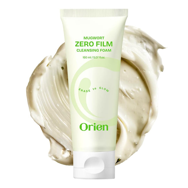 Orien Mugwort Zero Film Cleansing Foam 5.07 fl.oz, 150ml ã…£Daily Makeup Blackhead Removal No pore clogging Korean skincare double cleansing