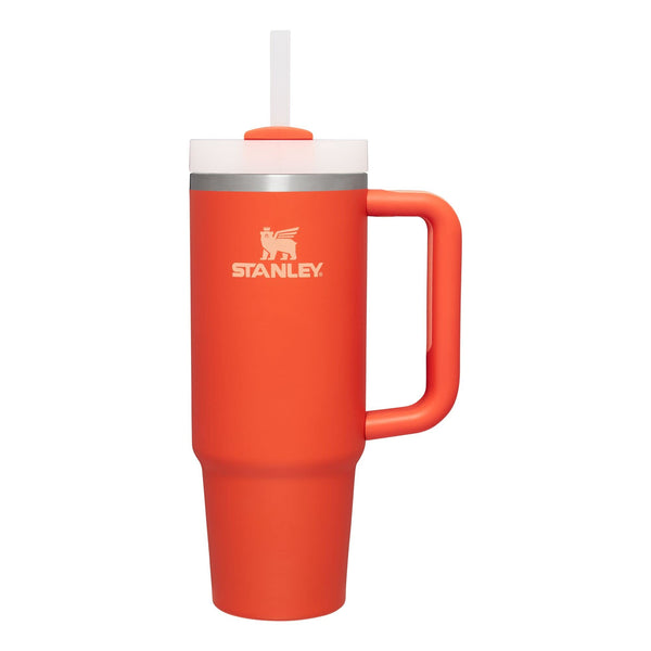 Stanley Quencher H2.0 Tumbler with Straw 30 oz | Flowstate 3-Position Lid | Cup Holder Compatible for Travel | Insulated Stainless Steel Cup | BPA-Free | Tigerlily