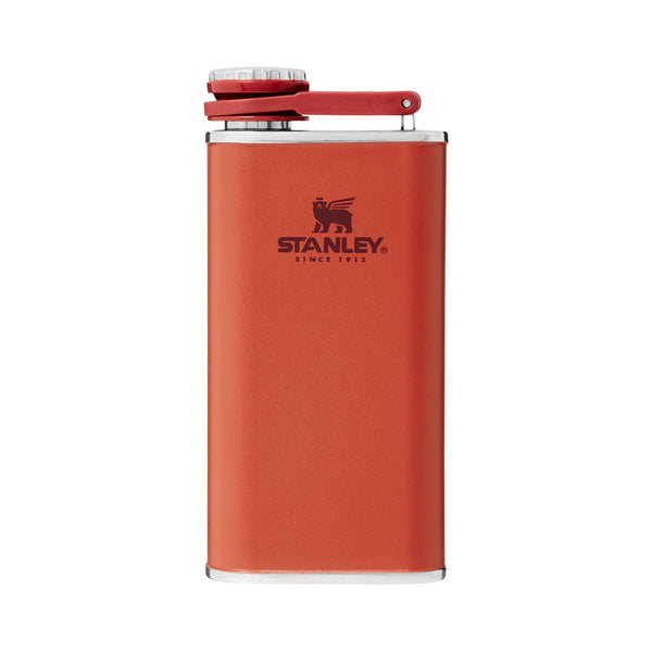 Stanley Classic Easy Fill Wide Mouth Flask 8 oz | Leakproof Hip Flask | Hinge Connected Never Lose Cap | Insulated Stainless Steel Liquor Container | BPA-Free | Cinnamon