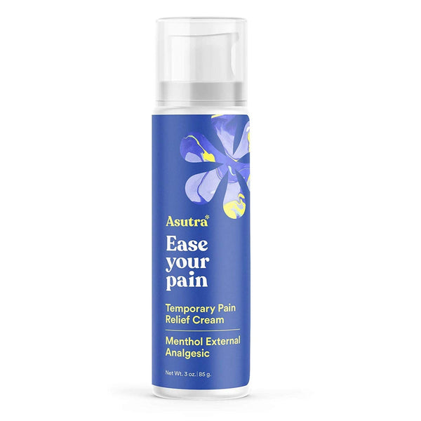 ASUTRA Relief Cream, 3 oz - Cooling Sensation, Temporary Relief from Muscle Discomfort and Soreness, 4% Menthol, Arnica Montana, and Dimethyl Sulfone (MSM)