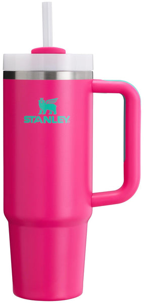 Stanley Quencher H2.0 Tumbler with Handle and Straw 30 oz | Flowstate 3-Position Lid | Cup Holder Compatible for Travel | Insulated Stainless Steel Cup | BPA-Free | Passion Pink