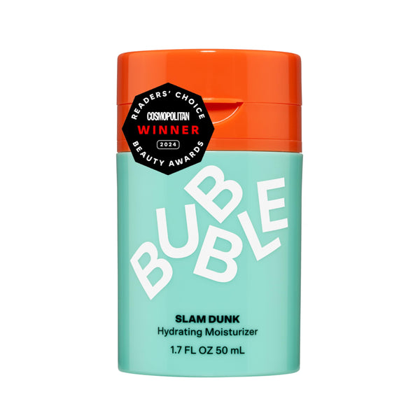 Bubble Skincare Slam Dunk Face Moisturizer - Hydrating Face Cream for Dry Skin Made with Vitamin E + Aloe Vera Juice for a Glowing Complexion - Skin Care with Blue Light Protection (50ml)