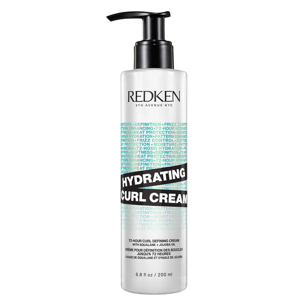 REDKEN Hydrating Curl Cream - 72-Hour Curl Definition, Heat Protection up to 450°F, Silicone-Free & Paraben-Free