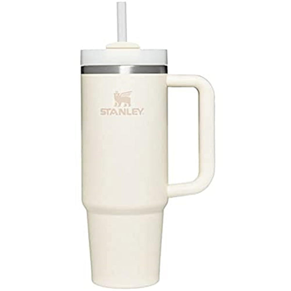 Stanley Quencher H2.0 Tumbler with Straw 30 oz | Flowstate 3-Position Lid | Cup Holder Compatible for Travel | Insulated Stainless Steel Cup | BPA-Free | Cream