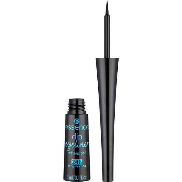 essence | Dip Eyeliner Waterproof 24H Longlasting | Deep Black Color, Precise & Easy Application | Bold & Natural Eye Make Up | Vegan, Cruelty Free & Paraben Free