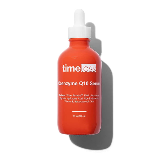 Timeless Skin Care Coenzyme Q10 Serum - Skin Care Serum for Smoothing - Fragrance-Free - Coenzyme Q10 - with Hyaluronic Acid - 4 oz