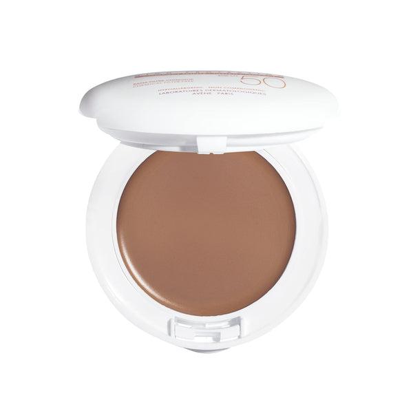 Avène High Protection Honey Tinted Compact, Broad Spectrum SPF 50+, UVA/UVB Blue Light Protection, Water Resistant, Non-Greasy, .35 oz