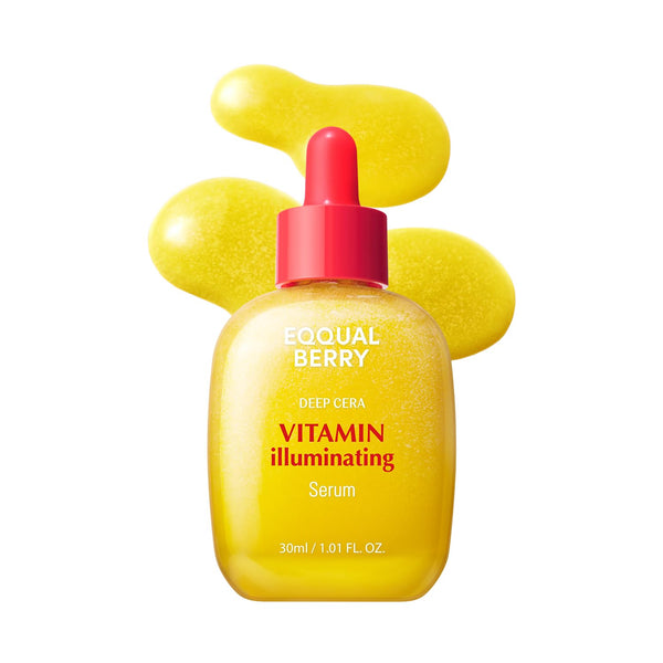 EQQUALBERRY Vitamin Illuminating Serum – Brightening Vitamin C Serum with Niacinamide | Strengthens skin barrier | Hydrates using Ceramide and Hyaluronic Acid, 1.01oz / 30ml