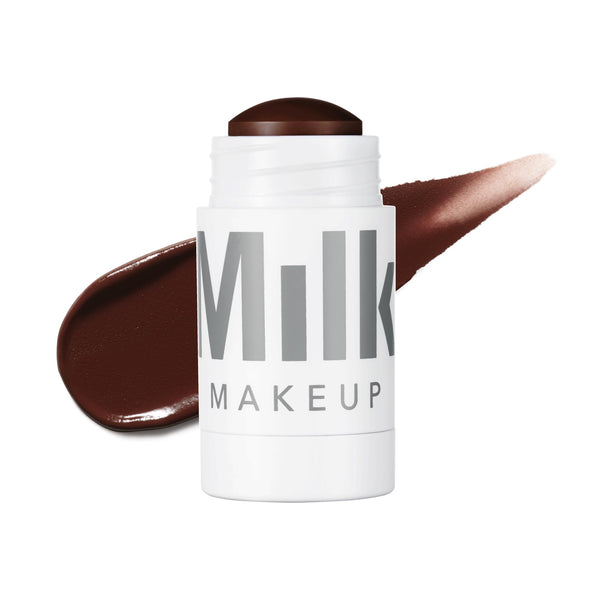 Milk Makeup Matte Bronzer, Spaced (Very Deep Bronze) - 0.19 oz - Cream Bronzer Stick - Buildable, Blendable Color - Matte Finish - 1,000+ Swipes Per Stick - Vegan, Cruelty Free