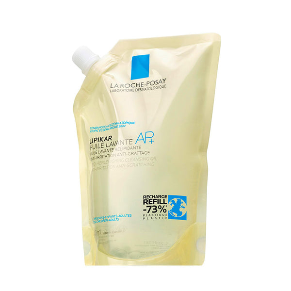 La Roche-Posay Lipikar AP+ Gentle Foaming Cleansing Oil, Gentle Oil Cleanser for Face and Body Formulated with Niacinamide, Long-Lasting 24-hour Hydration, Fragrance-Free & Soap Free