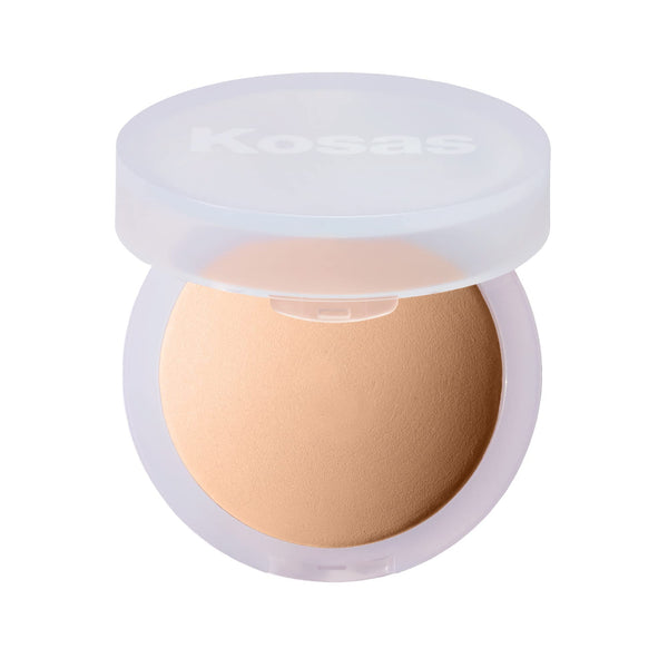 Kosas Cloud Set Face Setting Powder - Smoothing Shine Control, Soft, Sheer Translucent Makeup Finish, Portable & Long-Lasting Loose Pressed Baking Powder - Comfy (Sheer Medium)