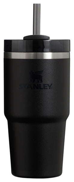 Stanley Quencher H2.0 Tumbler with Straw 20 oz | Flowstate 3-Position Lid | Cup Holder Compatible for Travel | Insulated Stainless Steel Cup | BPA-Free | Black 2.0