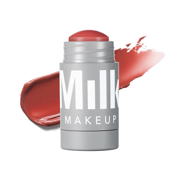 Milk Makeup Lip + Cheek Stick – Multi-Use Cream Blush + Lip Color with Mango Butter, Avocado Oil + Apricot Oil – Hydrating, Buildable, Long-Lasting, Vegan Formula – Quirk, 0.21 oz