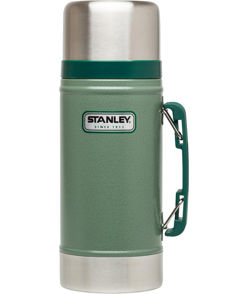 Stanley Classic Legendary Vacuum Insulated Food Jar – Stainless Steel, Naturally BPA-free Container – Keeps Food/Liquid Hot or Cold for 15 Hours – Leak Resistant, Hammertone Green, 24 OZ / 0.71 L