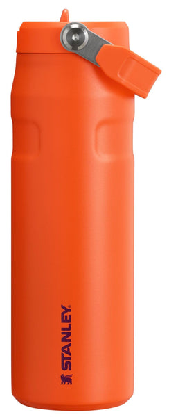 Stanley IceFlow Flip Straw 2.0 Water Bottle 24 oz | Built-In Straw for Travel and Sports | Lightweight and Leak Resistant | Insulated Stainless Steel | BPA-Free | Tigerlily Plum