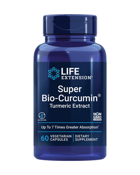 Life Extension Super Bio-Curcumin Turmeric Extract – Highly-Absorbable Curcumin for Whole-Body Health Support – Gluten-Free, Non-GMO, Vegetarian – 60 Vegetarian Capsules
