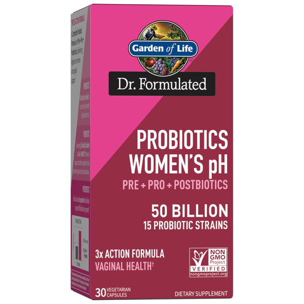Garden of Life Dr Formulated Once Daily 3-in-1 Complete Prebiotics, Postbiotics & Probiotics for Women, PRE + PRO + POSTBIOTIC Supplement for Women’s Digestive, Immune & Vaginal Health, 30 Day Supply