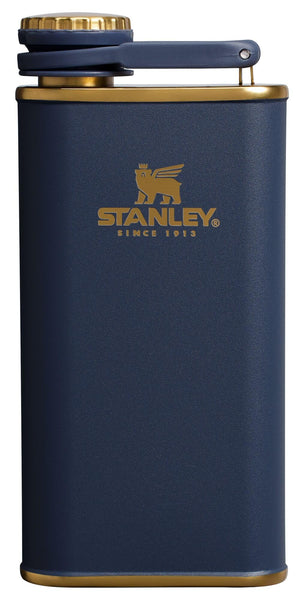 Stanley Classic Easy Fill Wide Mouth Flask 8 oz | Leakproof Hip Flask | Hinge Connected Never Lose Cap | Insulated Stainless Steel Liquor Container | BPA-Free | Twilight