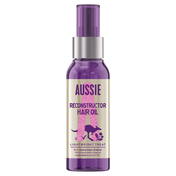 Aussie 3 Miracle Hair Oil Reconstructor with Macadamia Hair Oil for Damaged Hair 100 ml