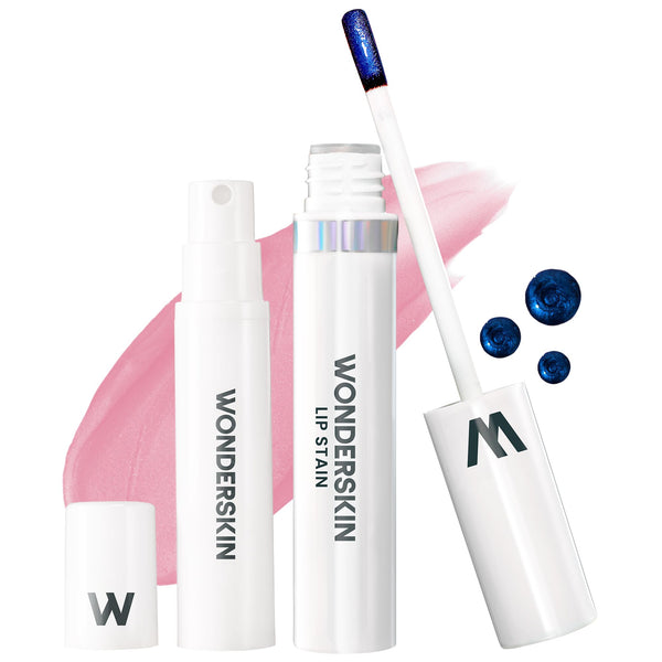 Wonderskin Wonder Blading Lip Stain Peel Off and Reveal Kit - Long Lasting, Waterproof Pink Lip Tint, Transfer Proof Natural Makeup Stain Kit (Beautiful)