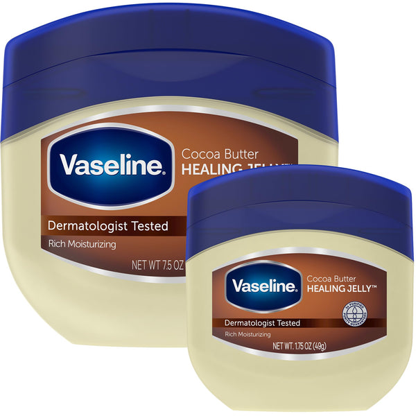 Vaseline Petroleum Jelly Blue Seal With Cocoa Butter (7.5 Oz)+bonus 1.75 Oz.