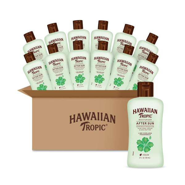 Hawaiian Tropic Lime Coolada After Sun Lotion, 2oz | After Sun Care, Daily Moisturizing, Cocoa Butter Lotion, Shea Butter, 2oz (Pack of 12)