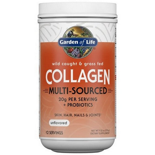 Garden of Life Wild Caught & Grassss Feds Collagen Multi-Sourced Unflavored 9.52 Oz