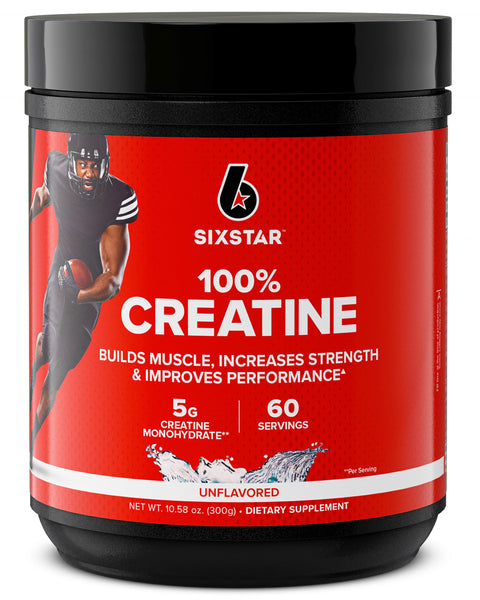 Six Star 100% Creatine Monohydrate Powder - Unflavored Micronized Creatine Monohydrate Supplement for Workout Performance, Muscle Building & Strength - Creatine Powder for Women & Men - 60 Servings