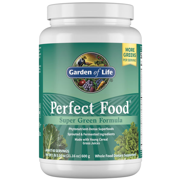 Garden Of Life Whole Food Vegetable Supplement - Perfect Food Green Superfood Dietary Powder, 600g
