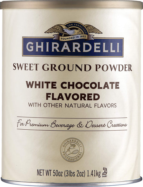 Ghirardelli Sweet Ground White Chocolate Flavor Powder, 3.12 lbs.
