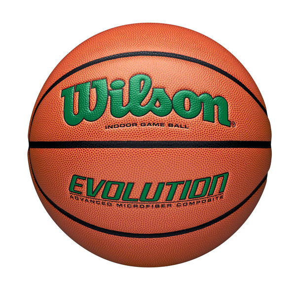 WILSON Evolution Indoor Game Basketball, Green, Size 6 - 28.5"
