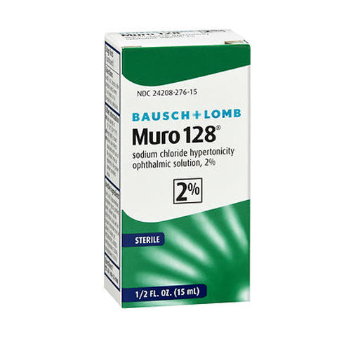 Bausch + Lomb Bausch And Lomb Muro 128 2% Sterile Ophthalmic Eye Solution 0.5 Oz