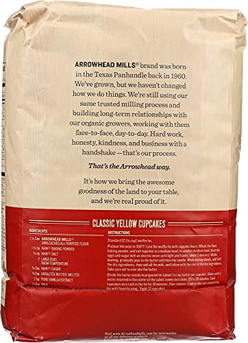 Image 3 of Arrowhead Mills Flour White Enriched Unbleached, 5-pounds (Pack of 8)